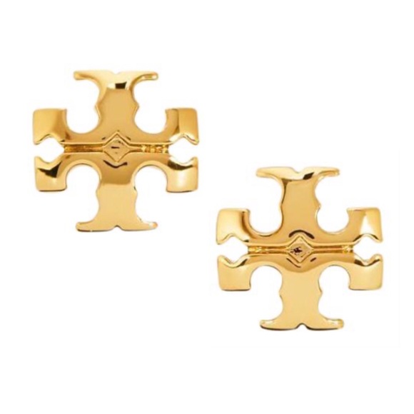 TORY BURCH • Gold Kira Logo Earrings